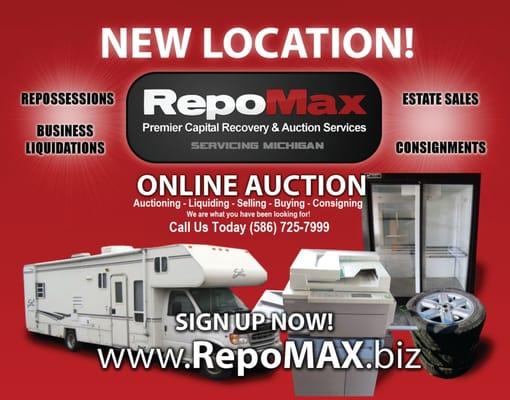 repossession auction michigan, business liquidation auction michigan, michigan online auction house