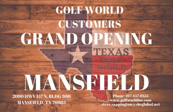 Texas Golf World Mansfield, TX grand opening.