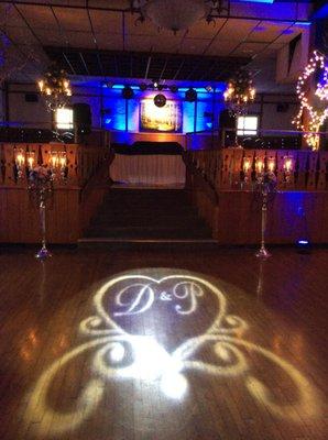 Alpine room dance floor (with special lighting by DJ)