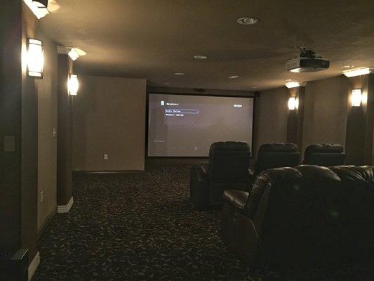 From a completely unfinished basement to a home theater