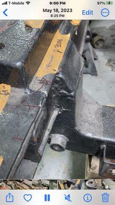 Just weld the chunks together 
 Really???? Garbage!!!