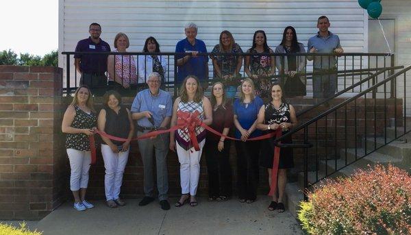 Ribbon cutting with the Stow-Monroe Falls Chamber of Commerce