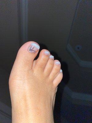 Shellac pedicure