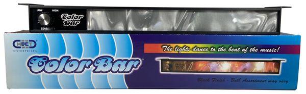 OLD SKOOL COLORBAR- BLACK
 -16.5 LENGTH
 -7 LIGHT BULB ASSORTMENT
 -LENSES INCLUDED
 -VINTAGE COLORBAR