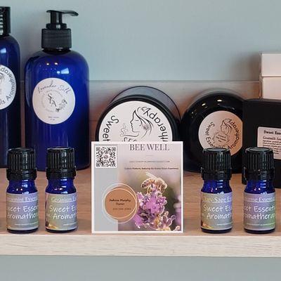 Bee Well with Sweet Essentials Aromatherapy products and treatments.