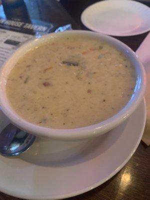 Clam chowder. Delicious!