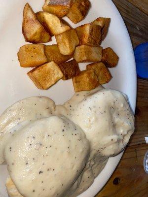 Biscuits and Gravy from brunch menu. Very good