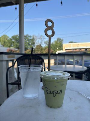 Hibiscus Matcha on the front porch