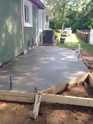 Extensión concrete slab