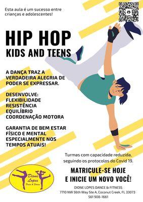 Hip Hop for kids, teens and adults.