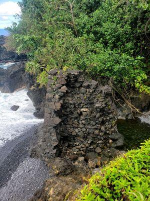 Lava rock ruins