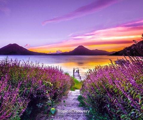 Enjoy the spectacular scenery that lake Atitlan has to offer. Visit: https://tropicaldiscovery.com/tour/guatemala-tourist-attractions-magic/