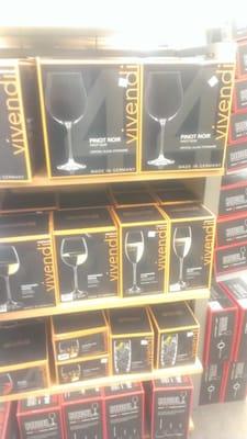 Wine glasses.