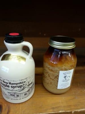 Local honey and syrup