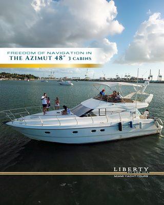 Freedom of navigation in the Azimut 48" 3 cabins.