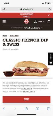 Website picture of French Dip