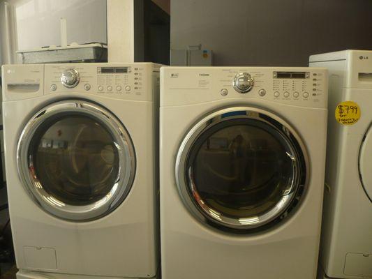 LG TROMM washer and gas dryer Set.