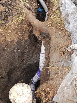 Sewer line replace