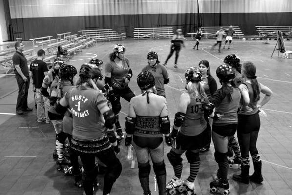 The Rage Travel Team before a bout in Milwaukee, WI