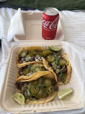 Tacos and a Soda