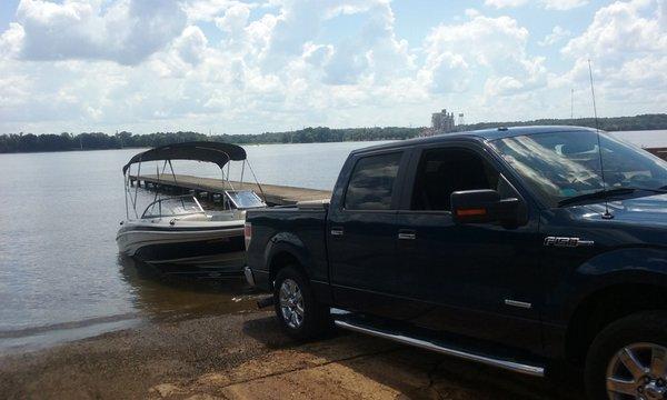 Boat launch at Lake Striker Resort