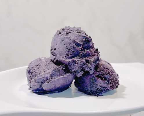 Ube polvoron ice cream