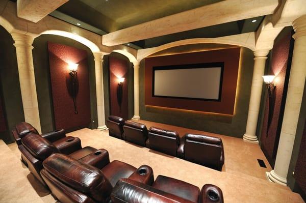 Home theater example photo.