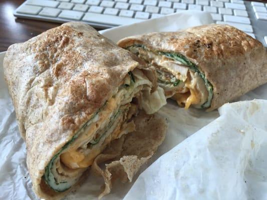 Protein Wrap... A good filling lunch!!