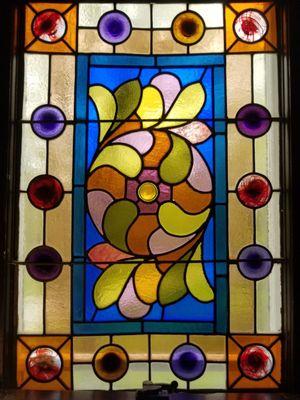 Stained glass window details