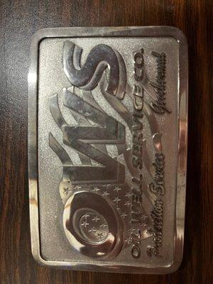 Custom belt buckles designed and produced