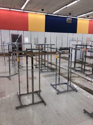 Even the racks are going!