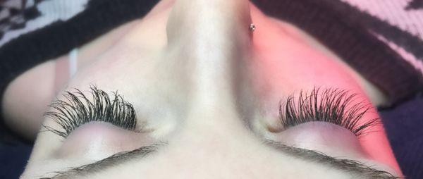 Gorgeous eyelash extentions done by Andrea!