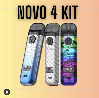 Novo 4 Kit. Come to the shop & check it out! Instagram: @vaporshoplounge