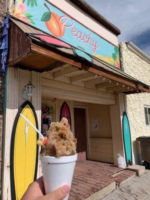 Peachy Island Shaved Ice