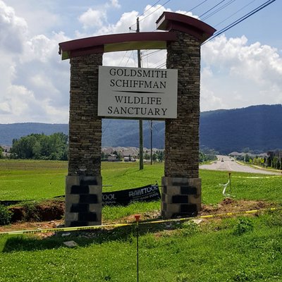 Goldsmith Schiffman Wildlife Sanctuary Signpost