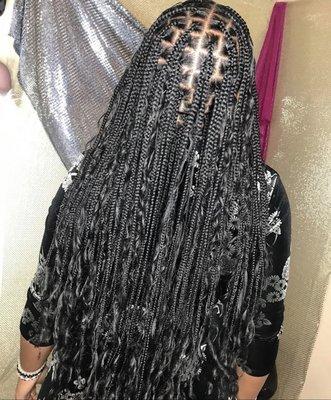 Boho Knotless Braids