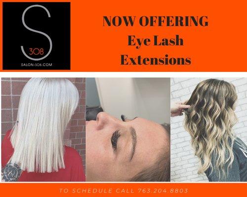 Now offering lash extensions!