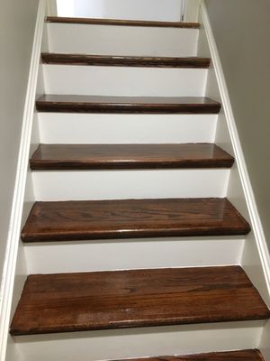 Same steps with new treads and risers