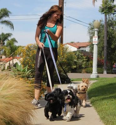 Devon with Lucy, Teddy, and Lulu