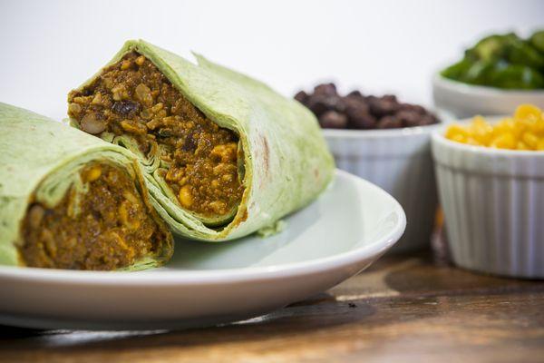 The Moon Meals Vegan Fiesta Wrap.