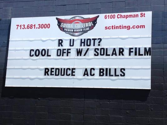 Are you hot?  Cool Off with Solar Films