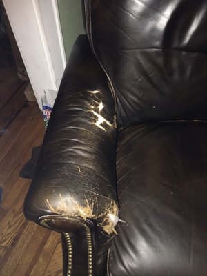 Chair that needed repaired