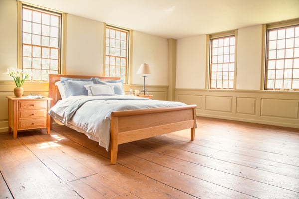 Our Renfrew Bedroom Furniture. Made locally in Vermont from sustainably harvested wood.