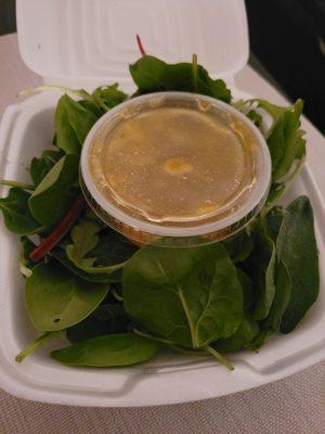 Salad with house dressing