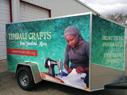 Full Trailer Wrap for Timbali Crafts