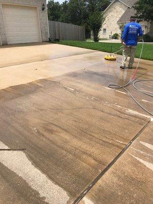 Driveway cleaning