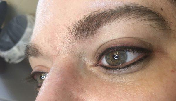 Beautiful permanent eyeliner