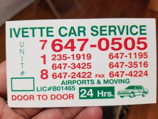 Ivette Car Service Corporation