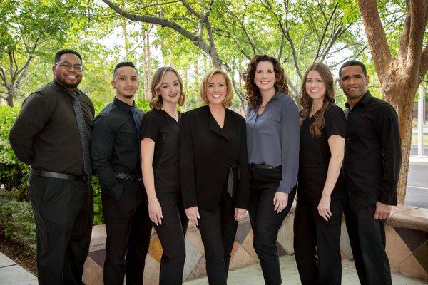 Our Staff: Marc, Jason, Jamie, Dr. Jennifer Mallinger, Dr. Julie Arcemont, Tiffany, Yasmani