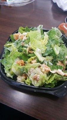 Spicy chicken cesar salad (half size)